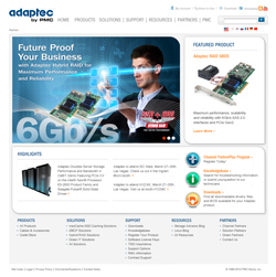 Adaptec Website Redesign